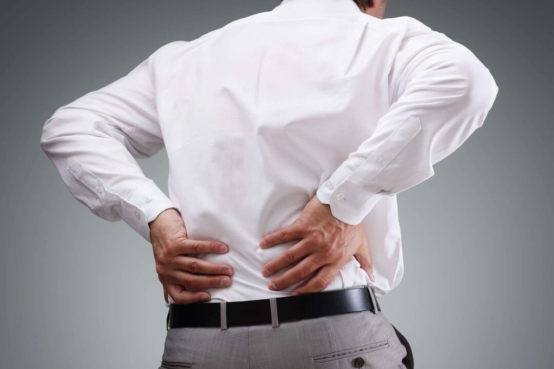 low back pain with osteochondrosis of the spine