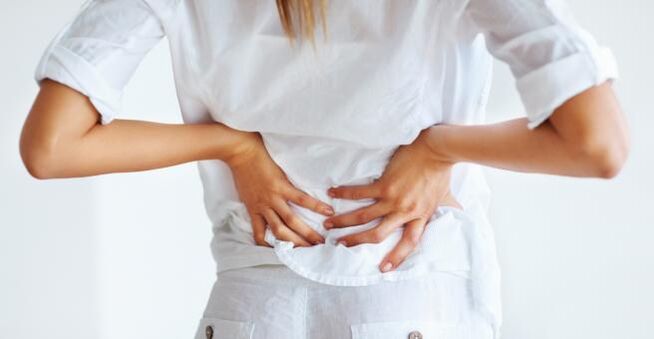 Back pain in the lower back